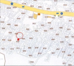 あきる野市野辺　土地の地図