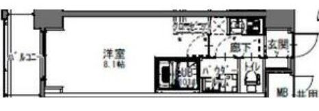 エスレジデンス阿波座ＷＥＳＴの間取り