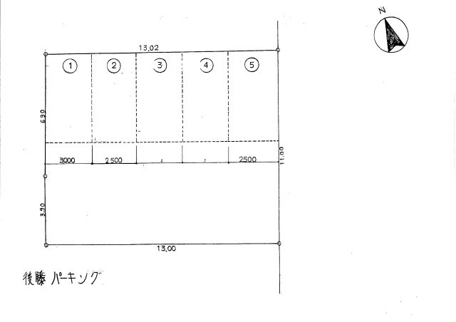 後藤パーキングの区画図