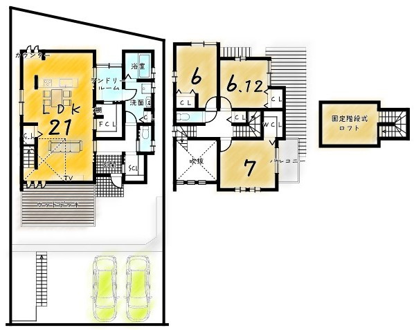 深草大亀谷万帖敷町１号地　条件無土地|新築参考プラン有！
【土地２５８０万円　建物２１００万円　新築参考プラン１０９．５５㎡】
建築確認申請費用１２０万円・外構費用１１０万円別途要（税込み）
ウッドデッキ費用別途要