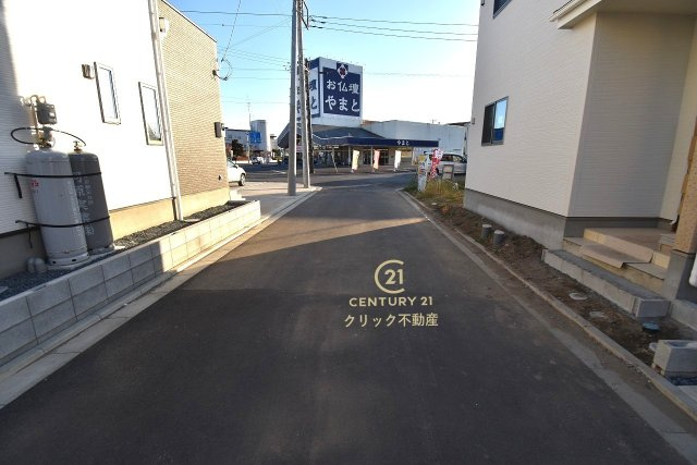 いろどりアイタウン　那珂市杉　23-P1　3の前面道路含む現地写真|現地撮影（2025年11月）