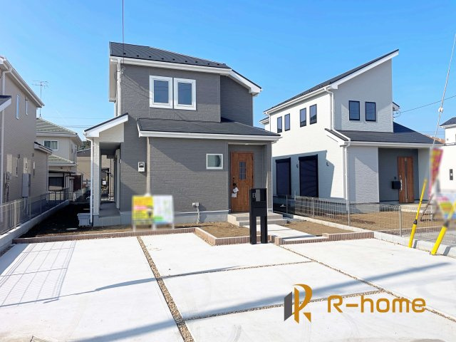 坂東市沓掛23-P1　新築戸建て　14号棟の外観|ご予約を頂ければ、『平日』はもちろん『早朝』や『夜間』もご見学可能です♪お気軽にお申し付けください♪