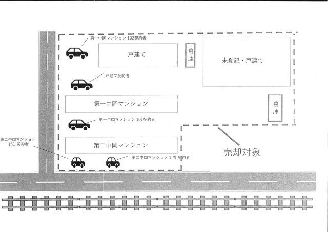 大楽毛1丁目　売AP2棟・戸建て1棟セット売の区画図