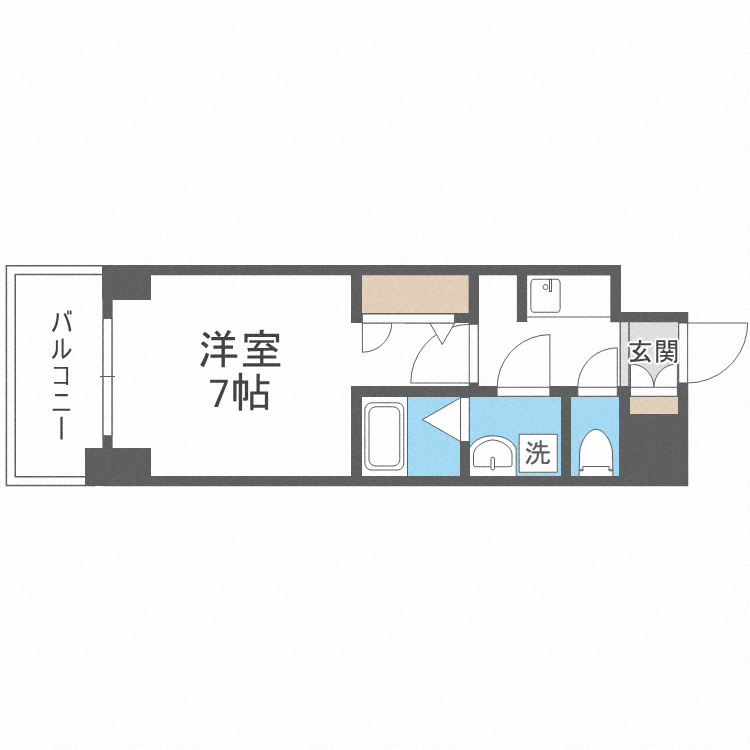 S-RESIDENCE大阪九条Northの間取り