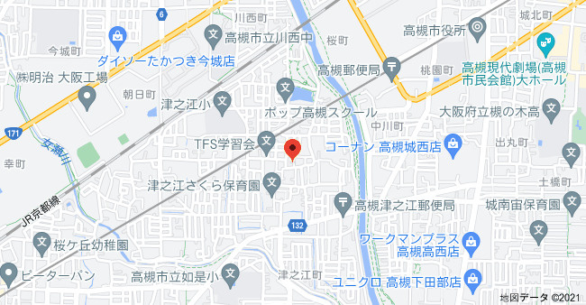 calme court津之江C棟の地図