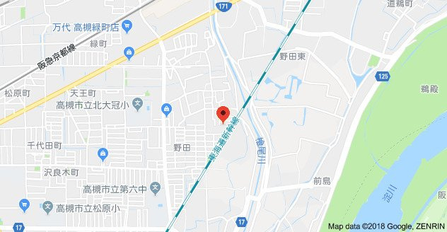 グレースハイムＢ棟の地図