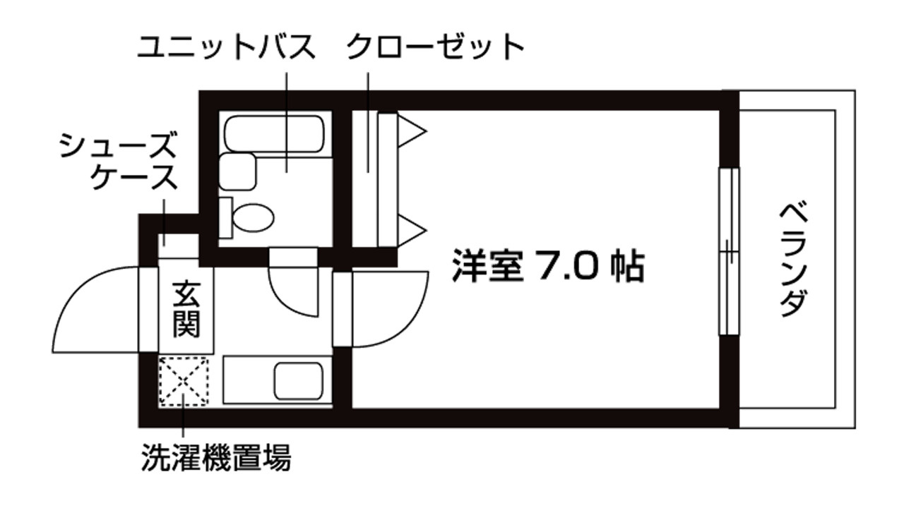 エステート朱雀の間取り