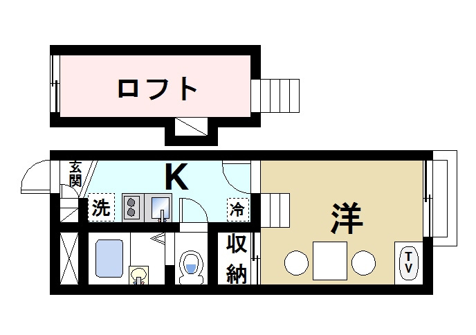 レオパレスＭＡＴＥの間取り