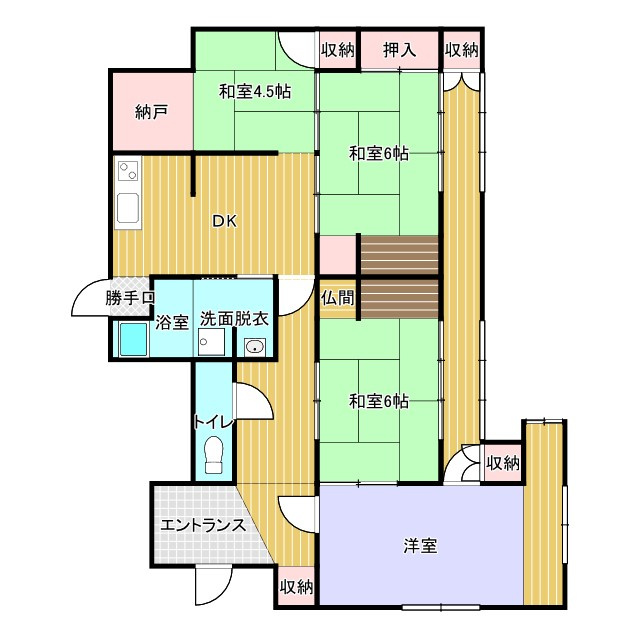 島田3丁目　一戸建ての間取り