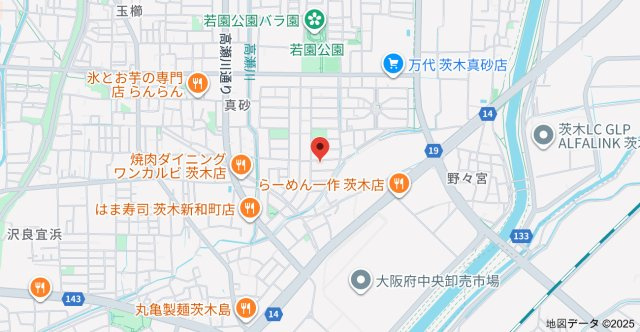 ルノン茨木Ⅰの地図
