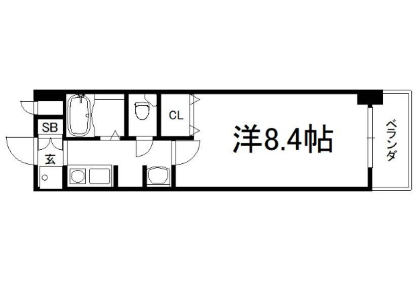 ヴィヴァーチェ四条大宮の間取り|【代表的な間取です】