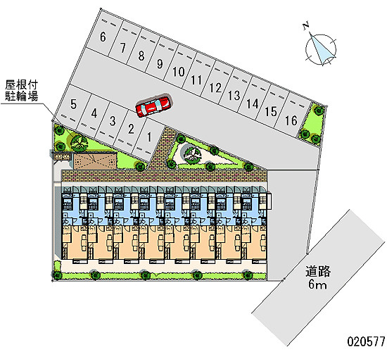 レオパレスMidoriⅡの区画図|画像4