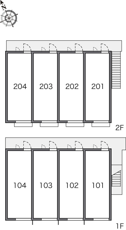 レオパレスサンクレール柏Cの区画図|画像3