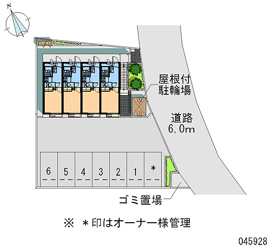 レオパレスサンクレール柏Cの区画図|画像4