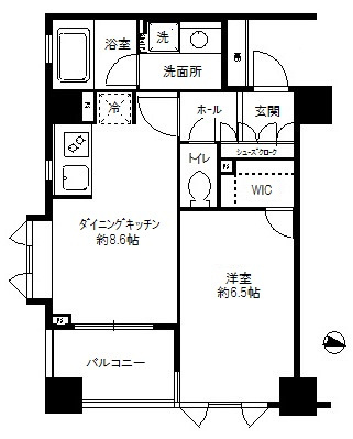 パークキューブ本郷の間取り|1LDK
