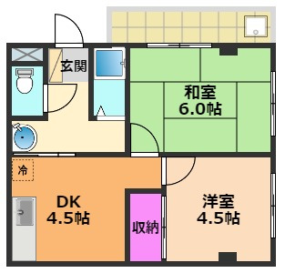 コーポブランシェの間取り