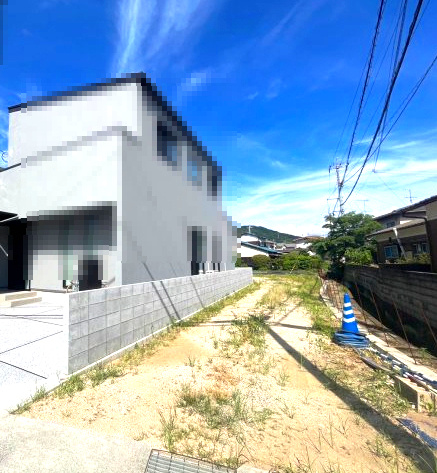 三町売土地の前面道路含む現地写真