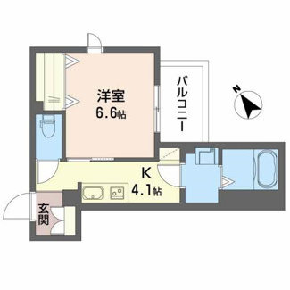 【間取り】 | エアフォルク河原 | 角部屋のお部屋です