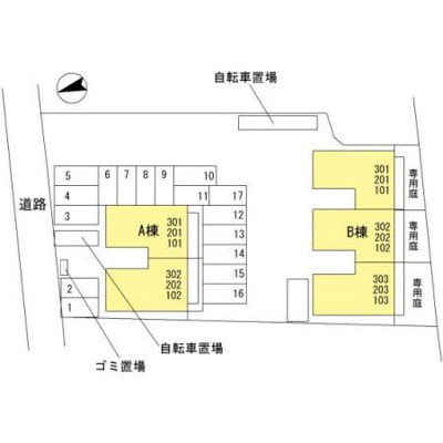 【区画図】 | フォブール白石　A棟