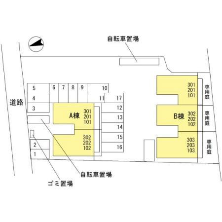 【区画図】 | フォブール白石　A棟
