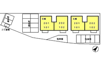 【区画図】 | シャルムアイ　Ａ・Ｂ