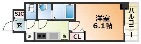 アドバンス神戸パーチェの間取り