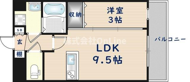 【間取り】 | Luxe布施東Ⅱ