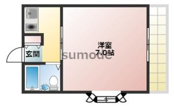 メラレンタルハウスNo.4の間取り