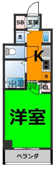 仲介手数料０円！プレサンス鶴舞グリーンパークの間取り