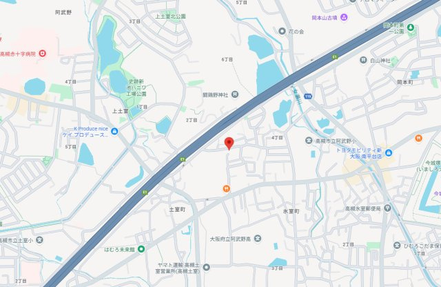 藤原ハイツの地図