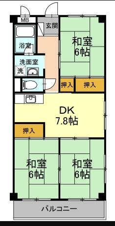 【間取り】 | コーポラス柏田