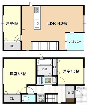 長野１－７コダテックスⅠＤの間取り