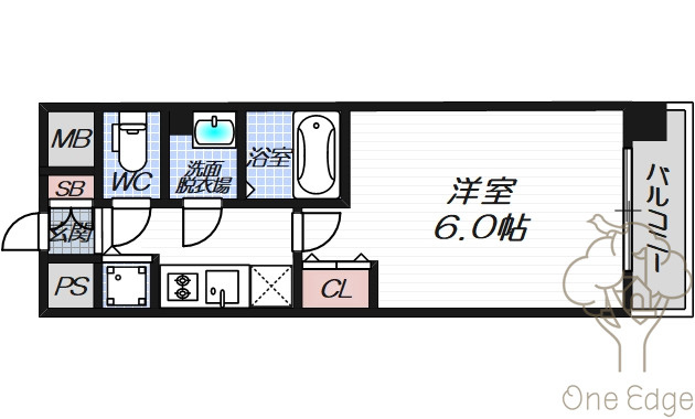 エスリード南森町の間取り