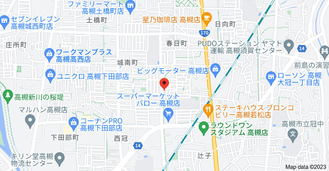 春日アバンティの地図