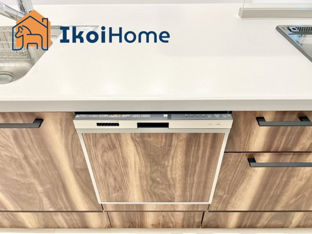 明石市材木町　新築一戸建　B号棟のキッチン|●年中無休：当日予約可●食洗器付きのキッチンになります。食器洗いの作業が楽になり非常に便利です。