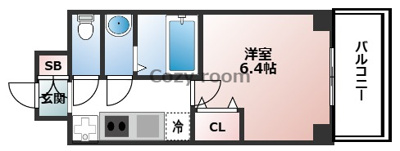  | S-RESIDENCE江坂 | 23.01平米