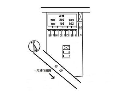 【区画図】 | テラスコート東垣生A