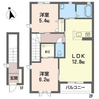 【間取り】 | テラスコート東垣生A