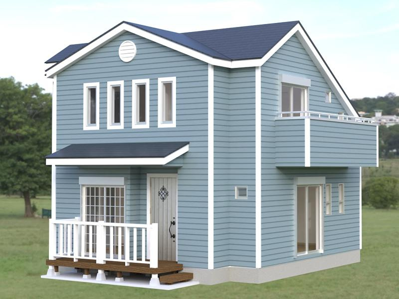 【横浜市保土ケ谷区岡沢町270-1全２棟新築戸建１号棟】★仲介手数料無料★（峯小学校・宮田中学校）の外観パース