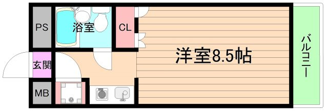大阪市都島区都島南通２丁目の賃貸マンションの間取り