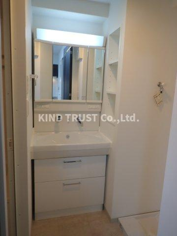 SK大阪天満宮プライマリーワンの洗面所|忙しい朝には欠かせない洗面所です