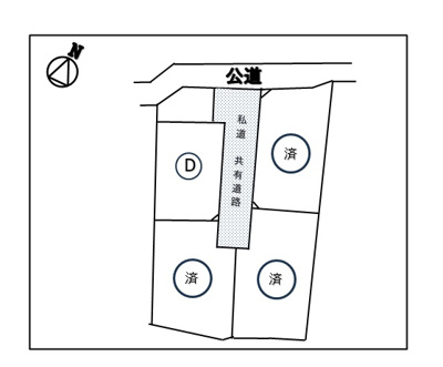 【区画図】 | 岡谷市加茂町3丁目 分譲地D | 区画図