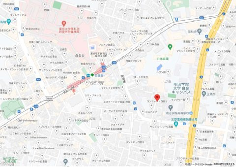コンフォートサウス白金台の地図