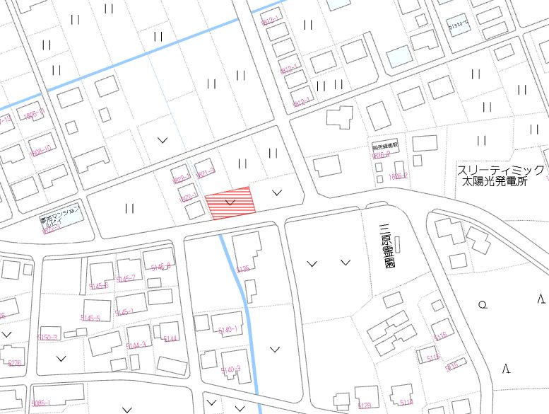北諸県郡三股町大字蓼池の売地の土地図