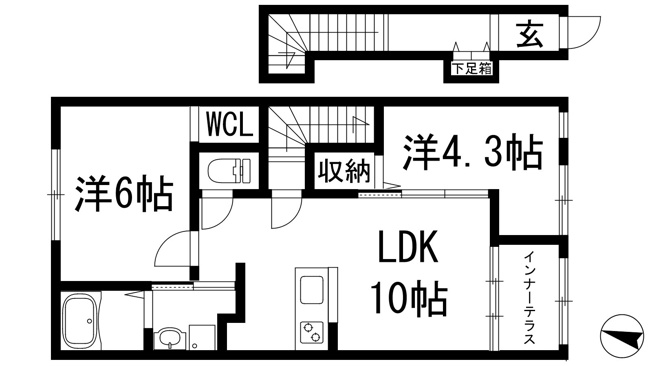 【間取り】 | Maron　Heim東久代