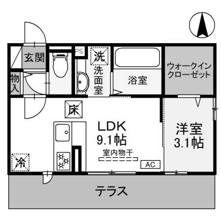 【間取り】 | D-ROOM南町3丁目