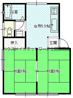 メゾンルミエールの間取り|間取図
