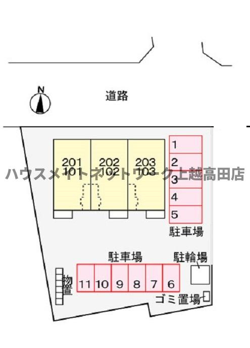 ピュアパレスの区画図|配置図