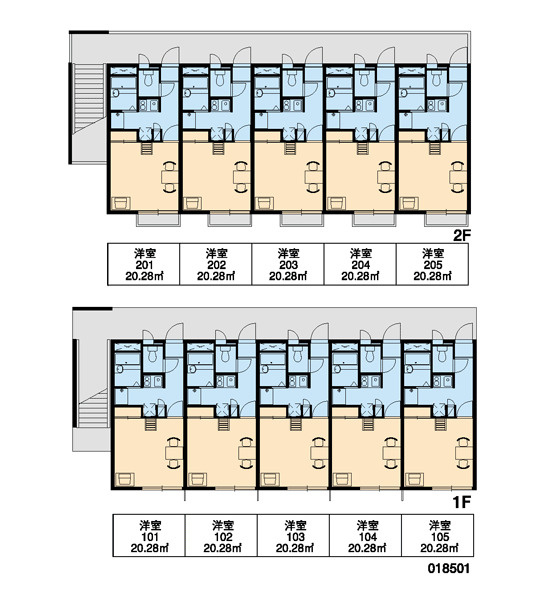 レオパレス大井の区画図|画像3