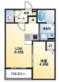 【間取り】 | T・A海運町8丁目ⅢA棟